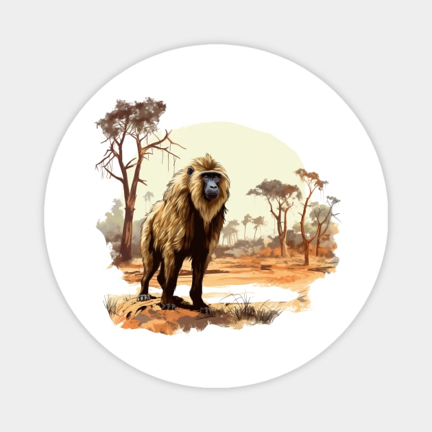 Baboon Magnet by zooleisurelife